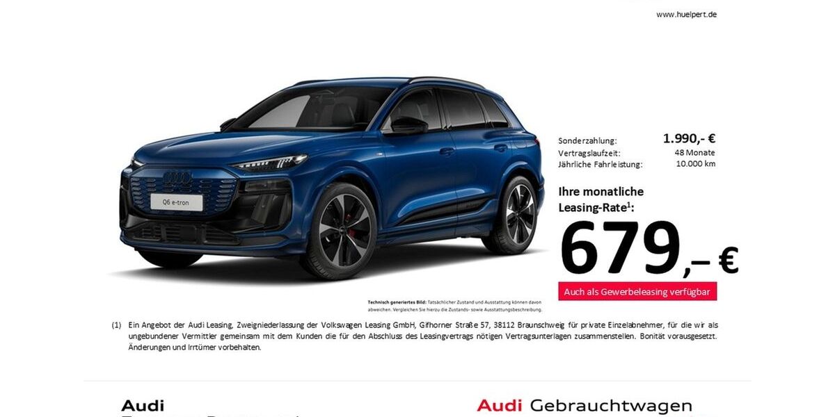 Audi Q6 e-tron 14.719 km 67.911 &euro; Dortmund 44143