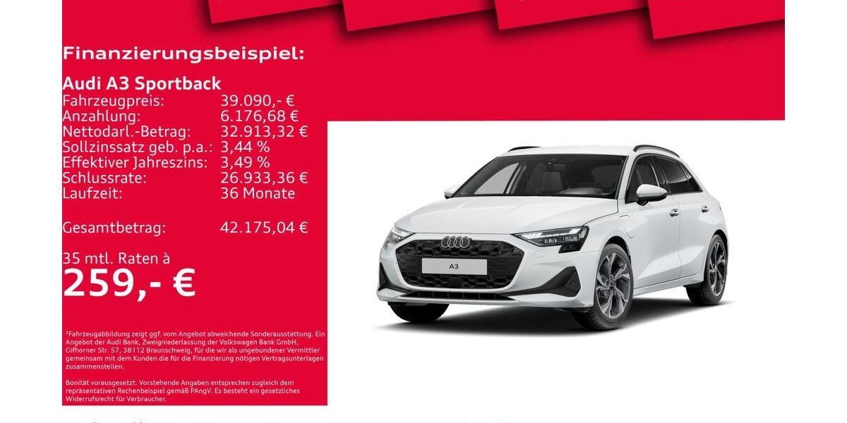 Audi A3 7.739 km 39.090 &euro; Hannover 30179