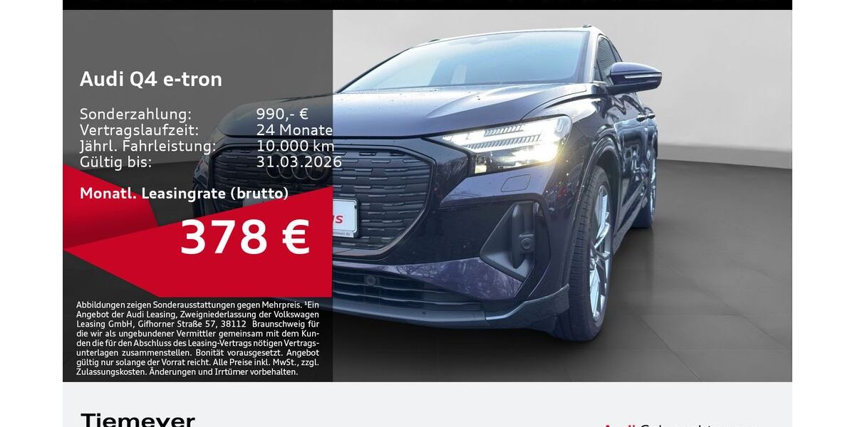 Audi Q4 e-tron 9.671 km 42.550 &euro; Dorsten 46284