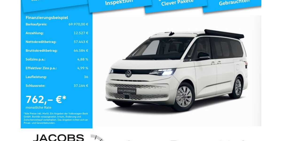 VW T7 California 9.999 km 69.970 &euro; Aachen 52078