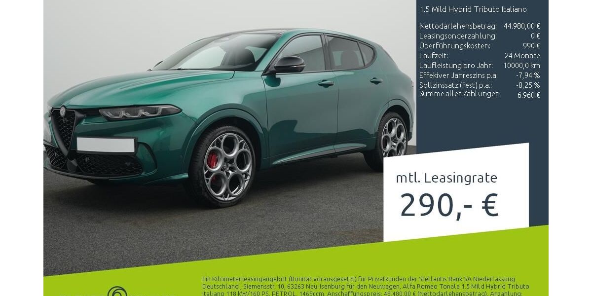 Alfa Romeo Tonale 6.000 km 44.480 &euro; Borken 46325