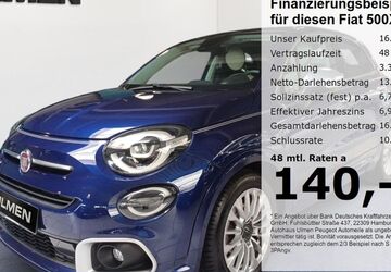 Fiat 500X 93.448 km 16.880 &euro; Düsseldorf 40233