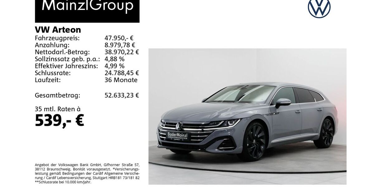 VW Arteon 9.200 km 44.910 &euro; Feldkirchen/Westerham 83620