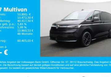 VW T7 Multivan 27.800 km 53.890 &euro; Gersthofen 86368