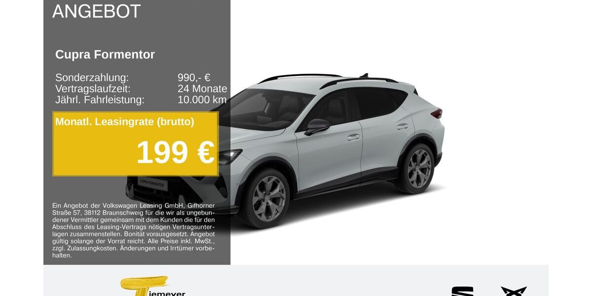 Cupra Formentor 11.986 km 33.090 &euro; Hemer 58675