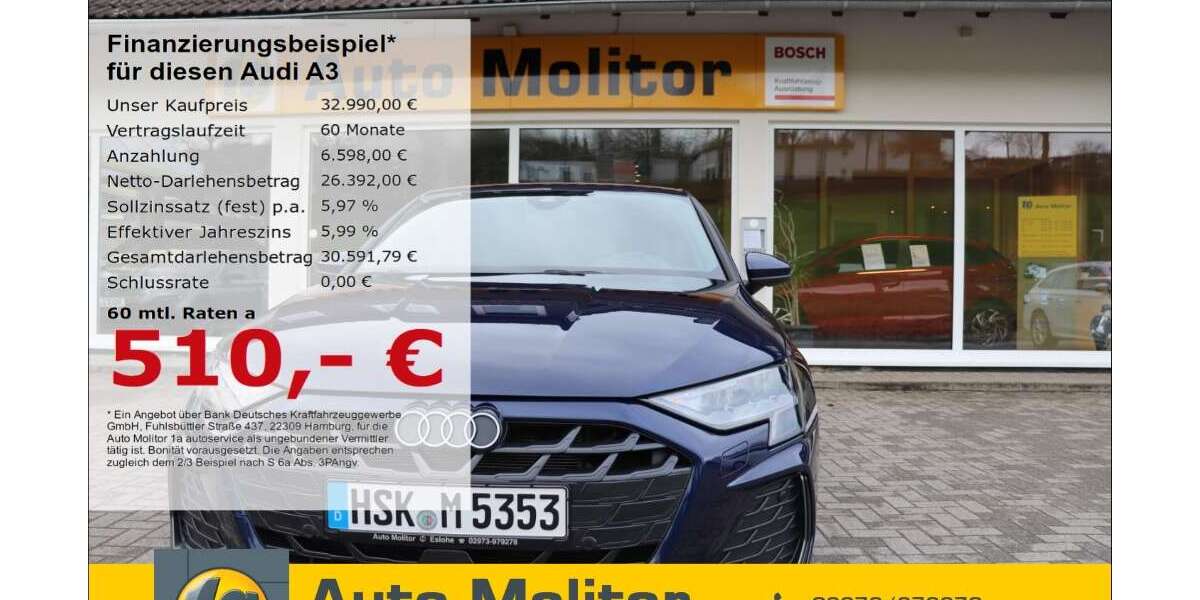 Audi A3 28.500 km 32.990 &euro; Eslohe 59889