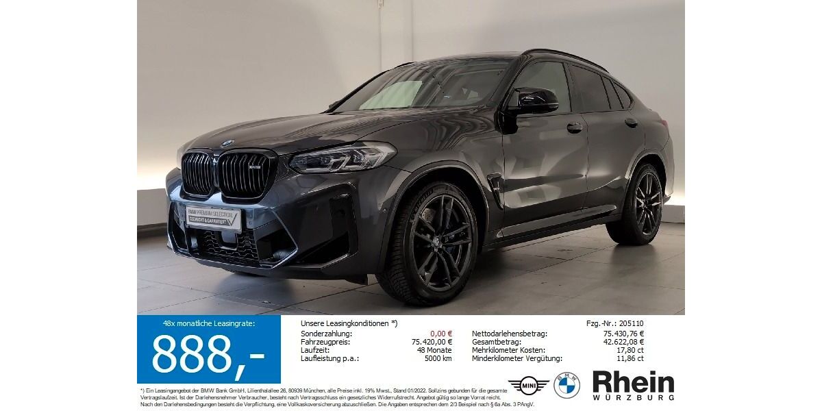 BMW X4 M 25.276 km 68.679 &euro; Würzburg 97076