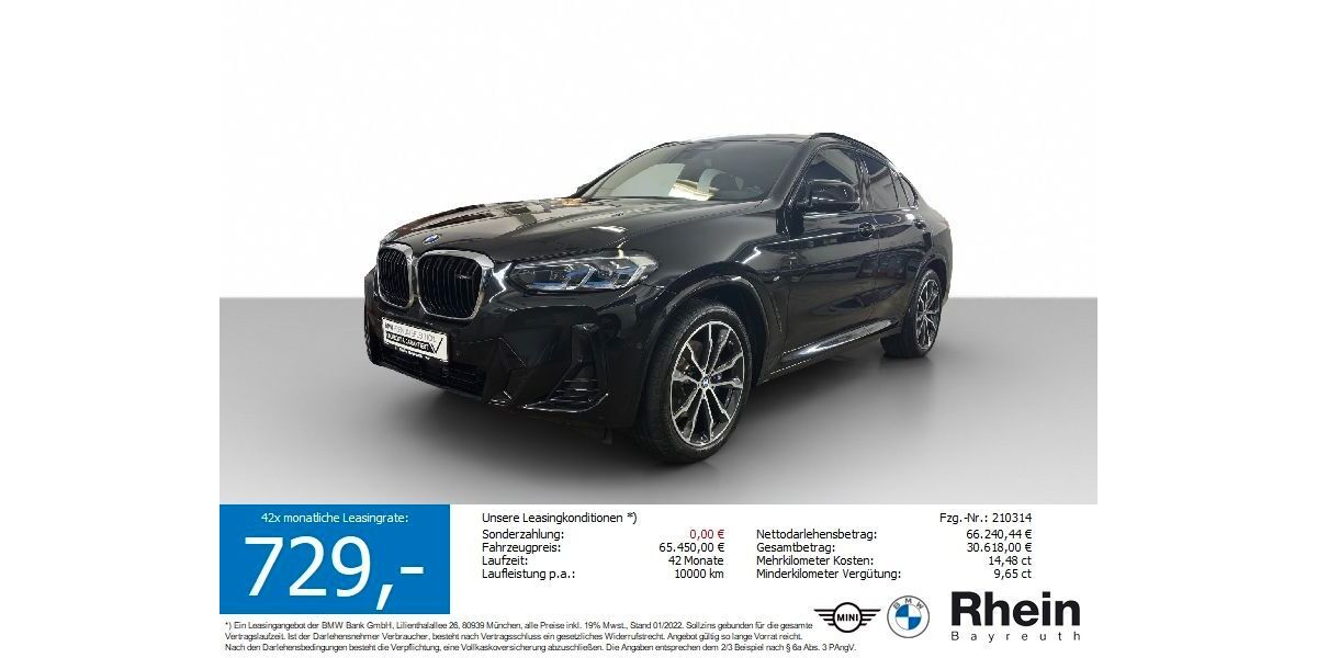 BMW X4 M40 25.721 km 64.830 &euro; Bayreuth 95447