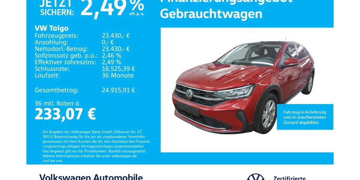 VW Taigo 14.389 km 22.430 &euro; Stuttgart-Wangen 70188
