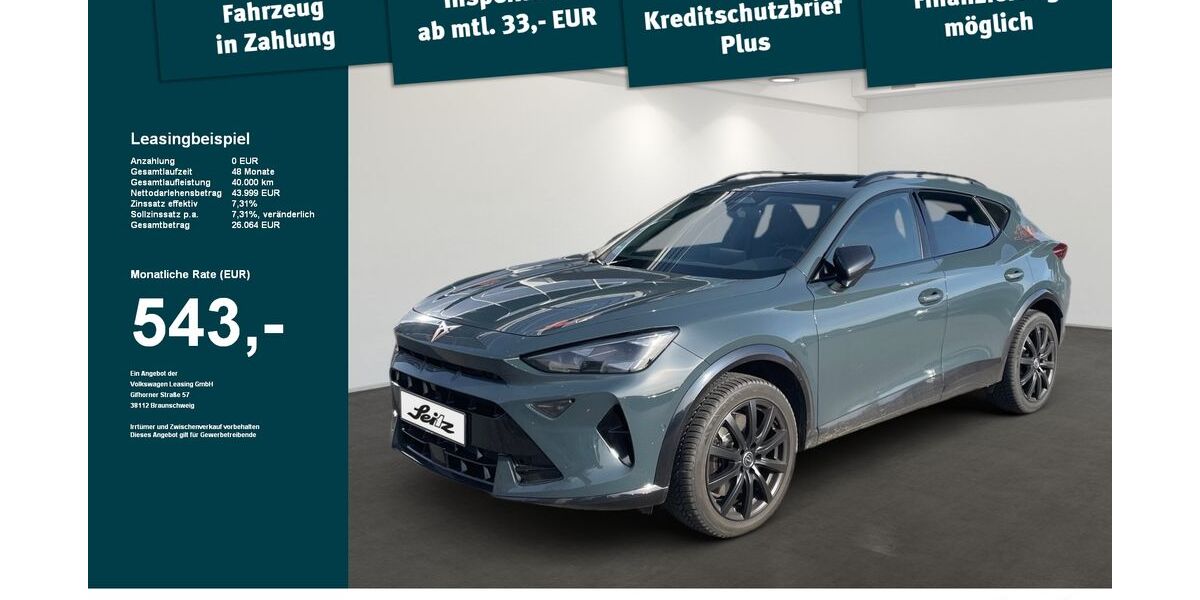 Cupra Formentor 7.000 km 44.348 &euro; Weingarten 88250