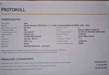 Jeep Grand Cherokee 140.000 km 36.999 &euro; Freudenberg 57368