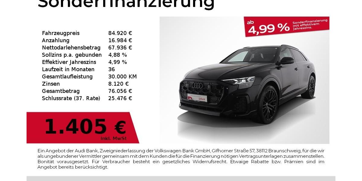 Audi Q8 22.871 km 83.880 &euro; Nürnberg 90441