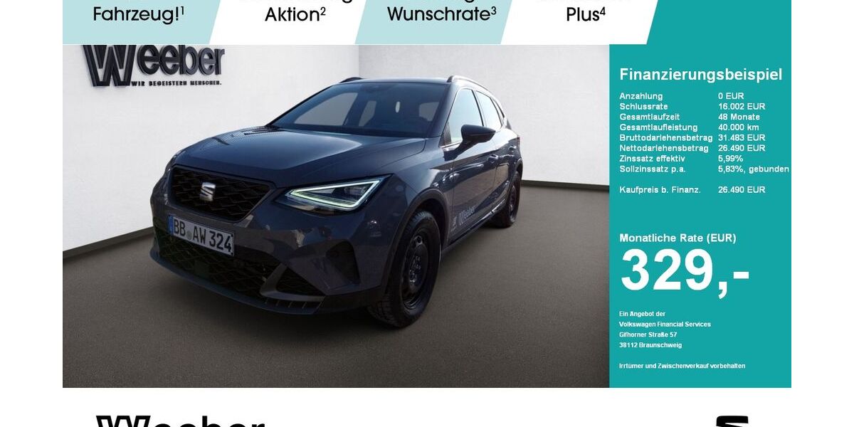 Seat Arona 1.200 km 26.490 &euro; Herrenberg 71083