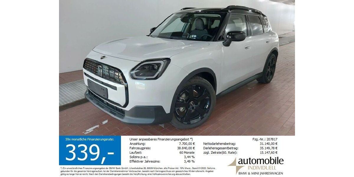 Mini Cooper E Countryman 3.800 km 36.640 &euro; Paderborn 33100