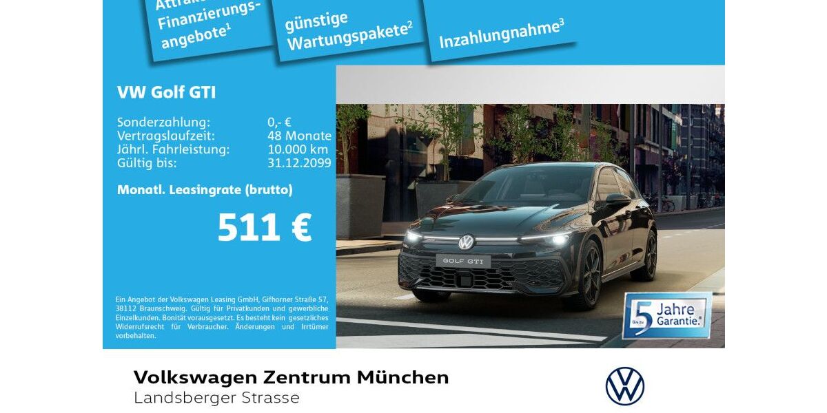 VW Golf 3.000 km 45.490 &euro; München 80687