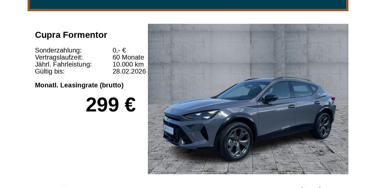 Cupra Formentor 4.200 km 32.490 &euro; Mitterteich 95666