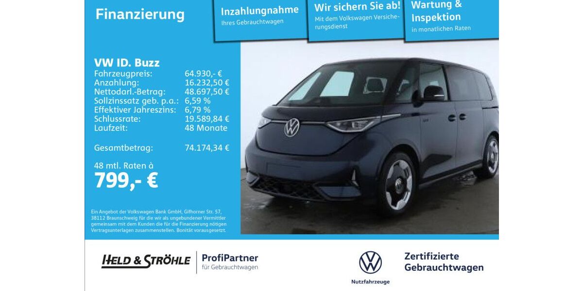 VW ID. Buzz 8.786 km 64.930 &euro; Ulm 89079
