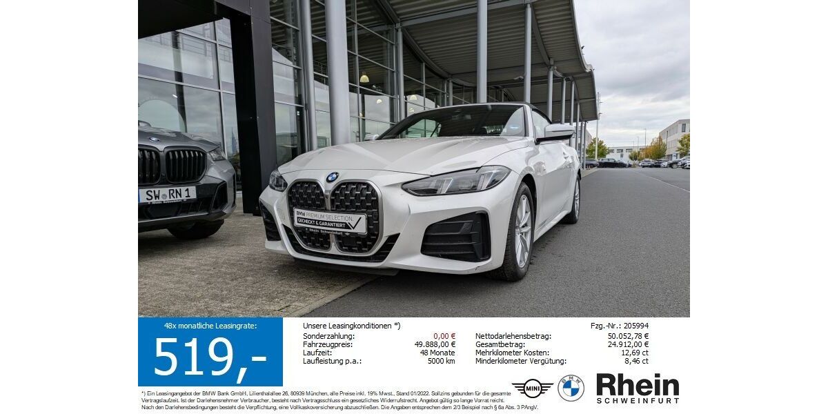 BMW 430 30.442 km 49.888 &euro; Schweinfurt 97424