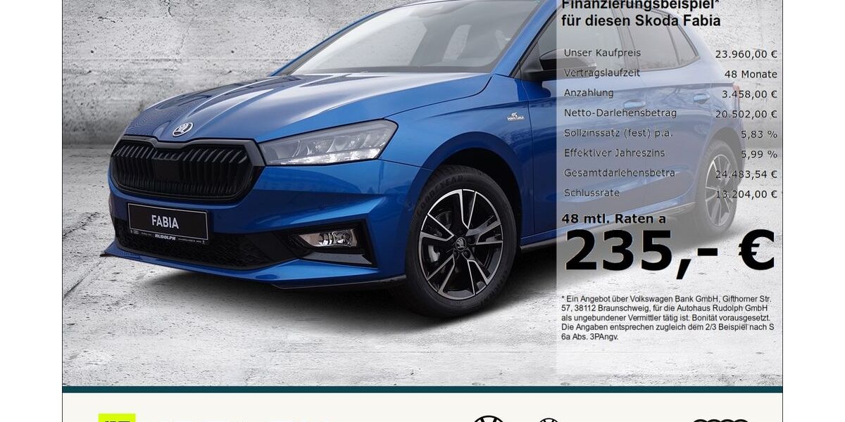 Skoda Fabia 6.500 km 23.960 &euro; Merseburg 06217