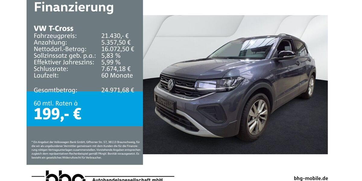 VW T-Cross 22.008 km 21.430 &euro; Mössingen 72116