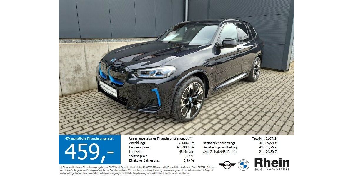 BMW iX3 49.360 km 40.590 &euro; Buchen- Hettingen 74722