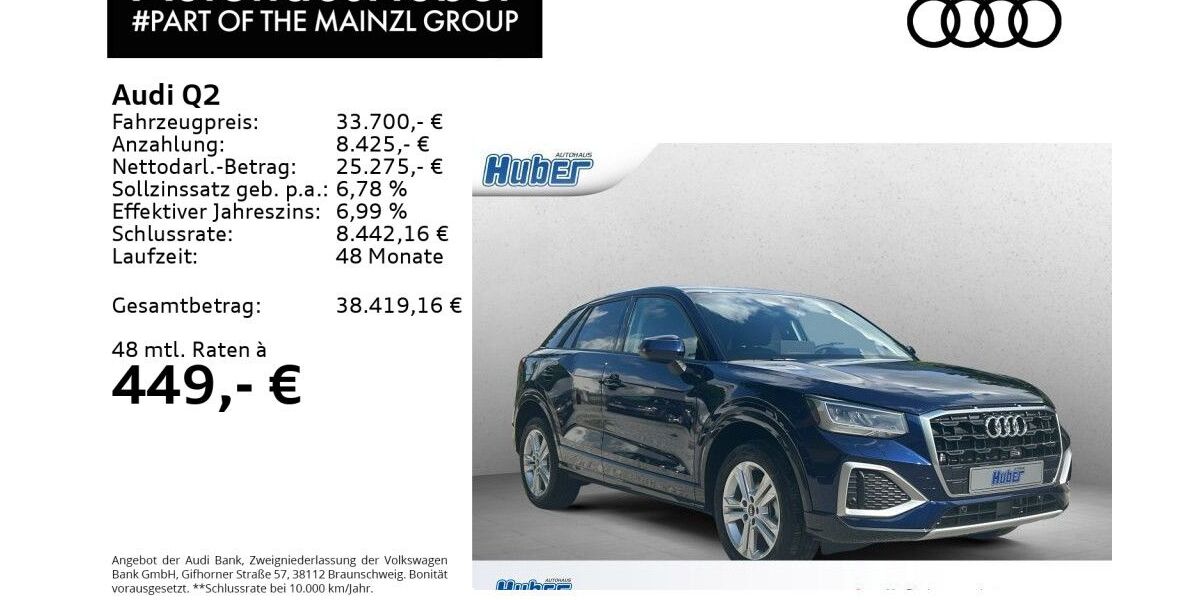 Audi Q2 16.500 km 33.700 &euro; Bad Reichenhall 83435