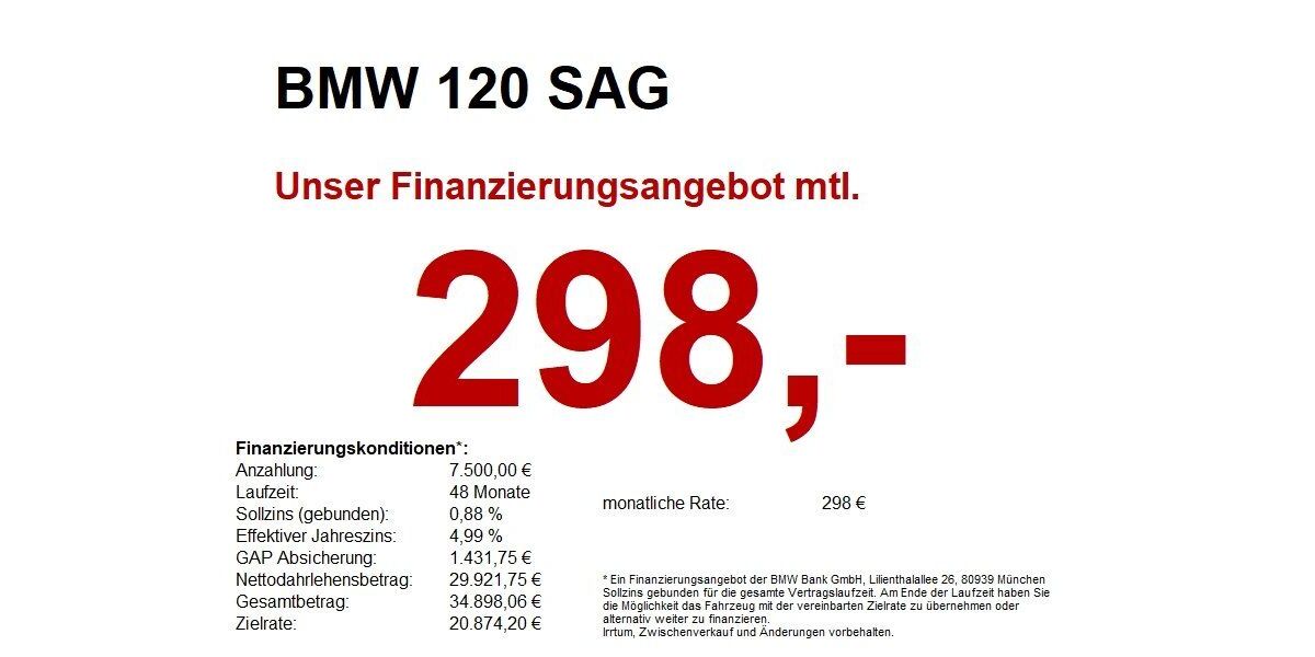 BMW 120 9.750 km 34.440 &euro; Marktsteft 97342