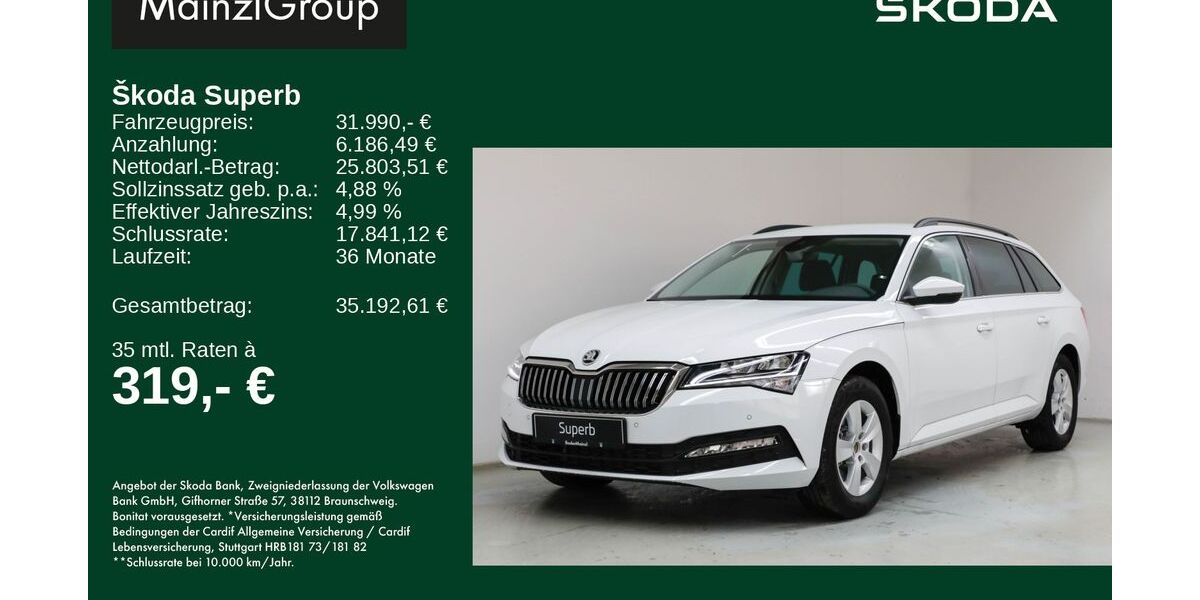 Skoda Superb 7.256 km 31.990 &euro; Feldkirchen/Westerham 83620