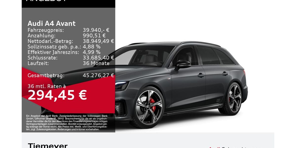 Audi A4 18.792 km 39.940 &euro; Lüdenscheid 58511