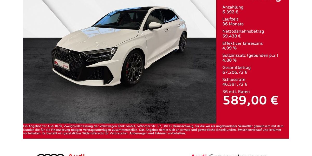 Audi RS3 9.981 km 64.730 &euro; Giessen 35394