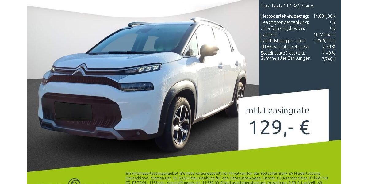 Citroen C3 Aircross 20.657 km 14.770 &euro; Borken 46325