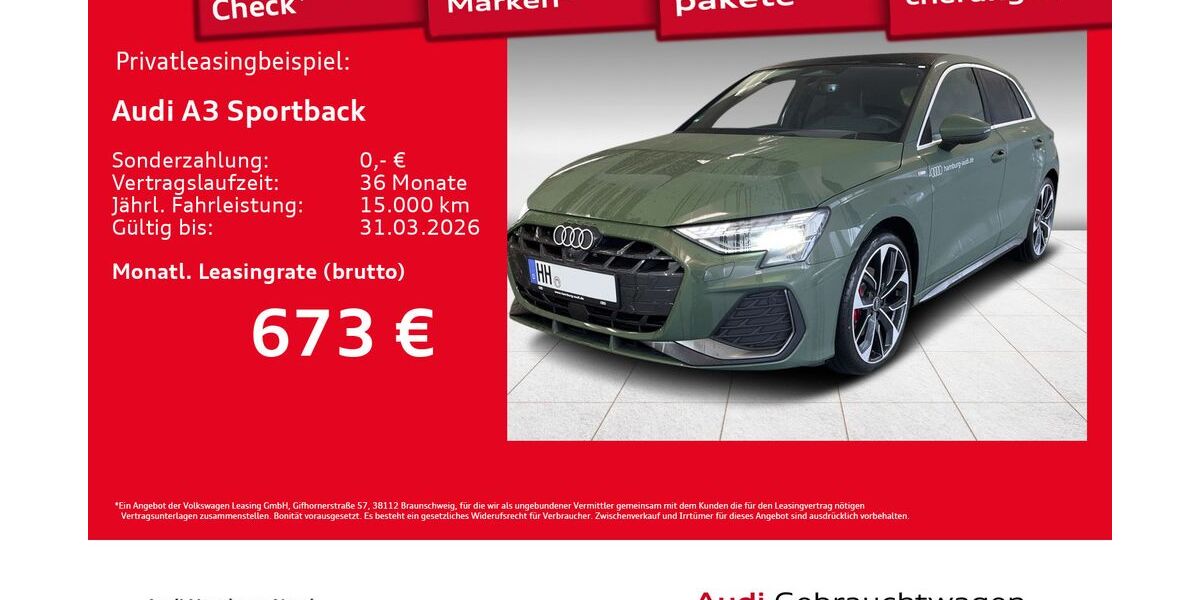 Audi A3 1.899 km 48.840 &euro; Hamburg 22419