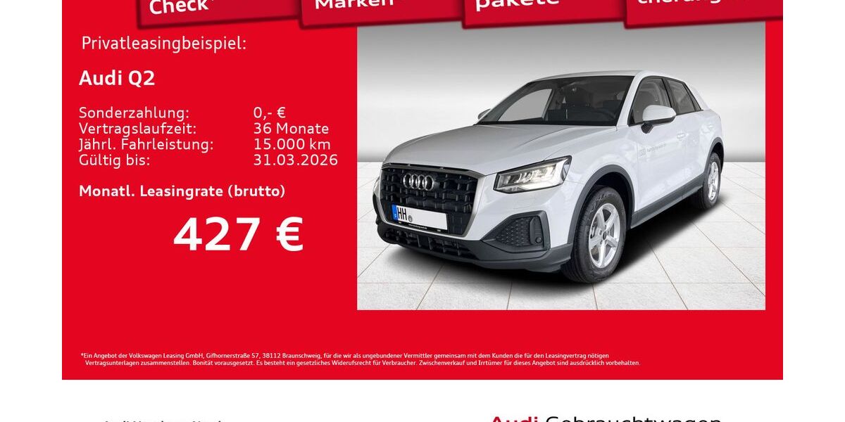 Audi Q2 1.899 km 29.930 &euro; Hamburg 22419