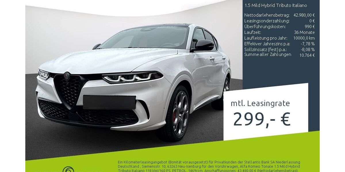 Alfa Romeo Tonale 3.990 km 41.980 &euro; Münster - Amelsbüren 48163