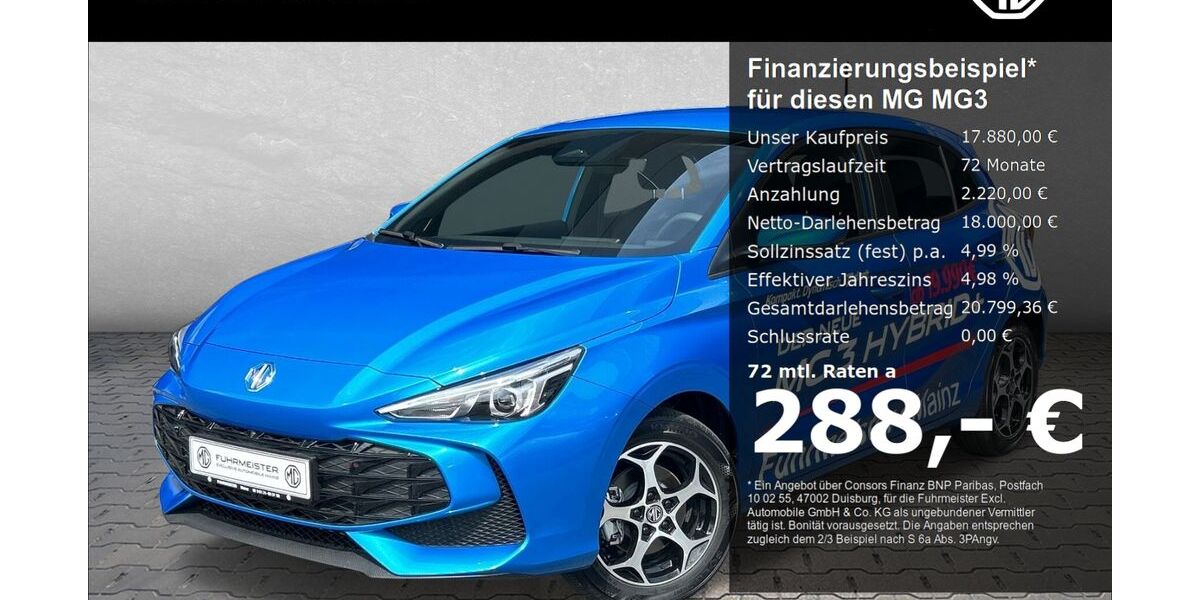 MG 3 11.500 km 17.880 &euro; Mainz-Hechtsheim 55129