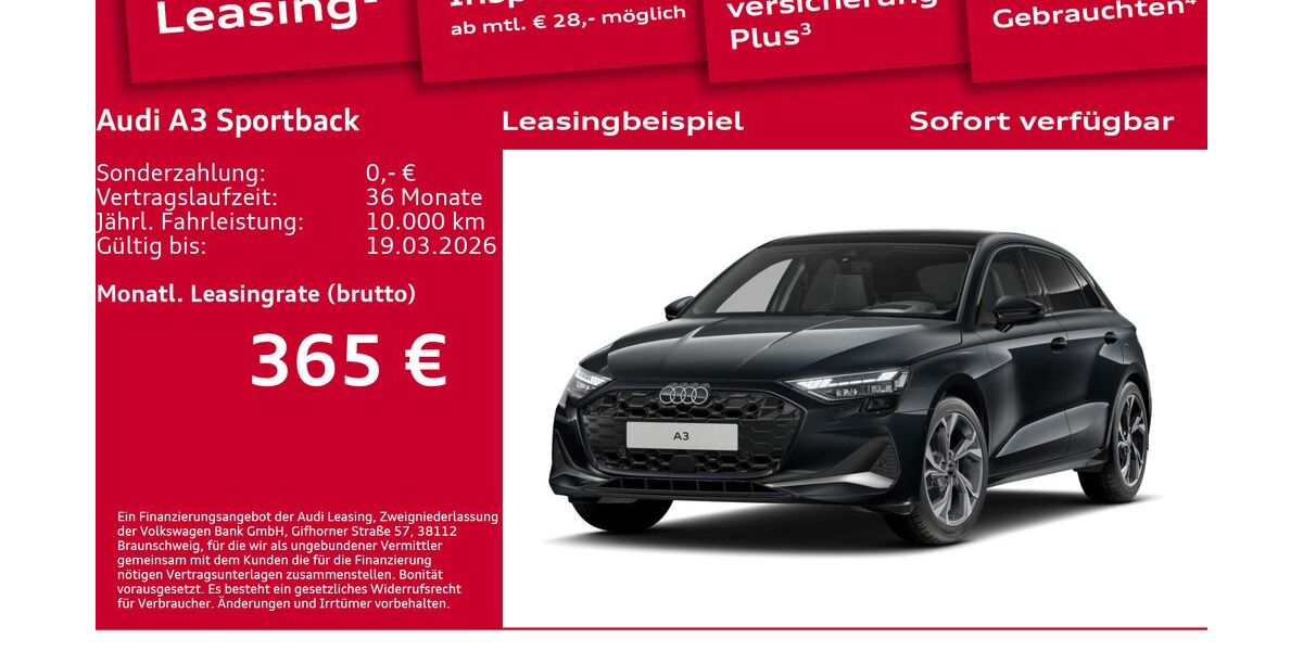 Audi A3 9.238 km 36.600 &euro; Berlin 10587