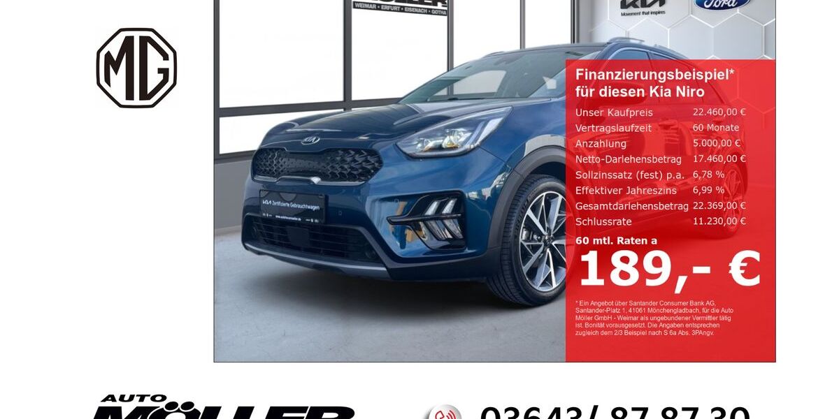 Kia Niro 49.410 km 22.460 &euro; Weimar 99425