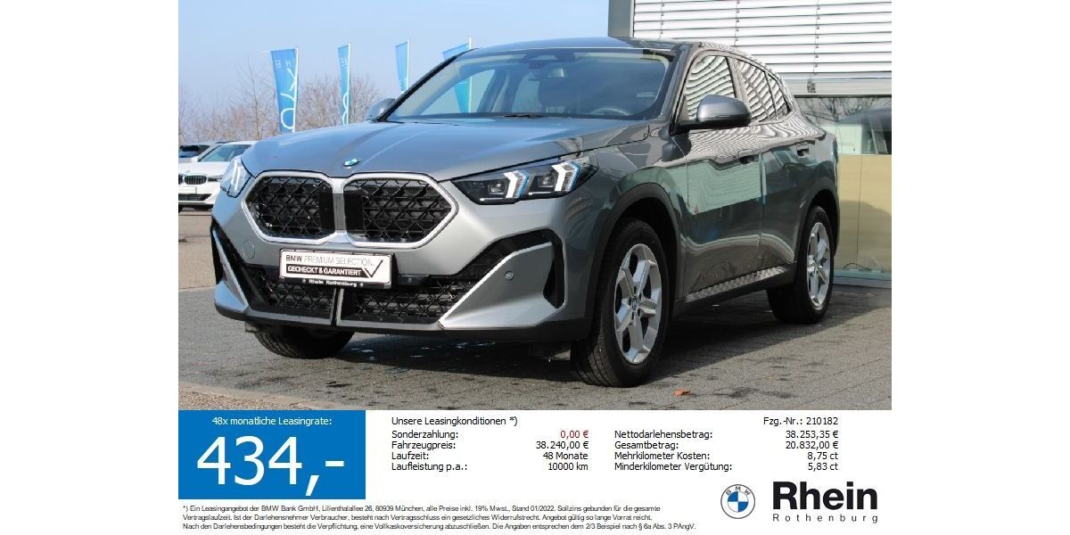 BMW X2 11.100 km 37.840 &euro; Neusitz/Rothenburg 91616