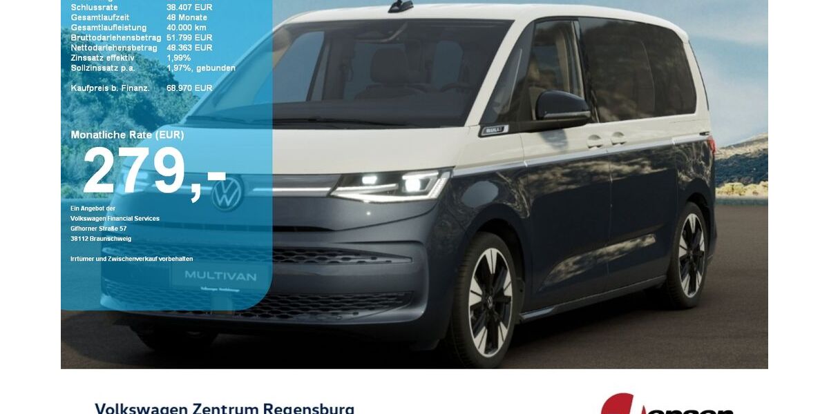 VW T7 Multivan 4.900 km 64.970 &euro; Regensburg 93053