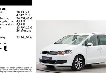 VW Sharan 90.990 km 30.830 &euro; Feldkirchen/Westerham 83620