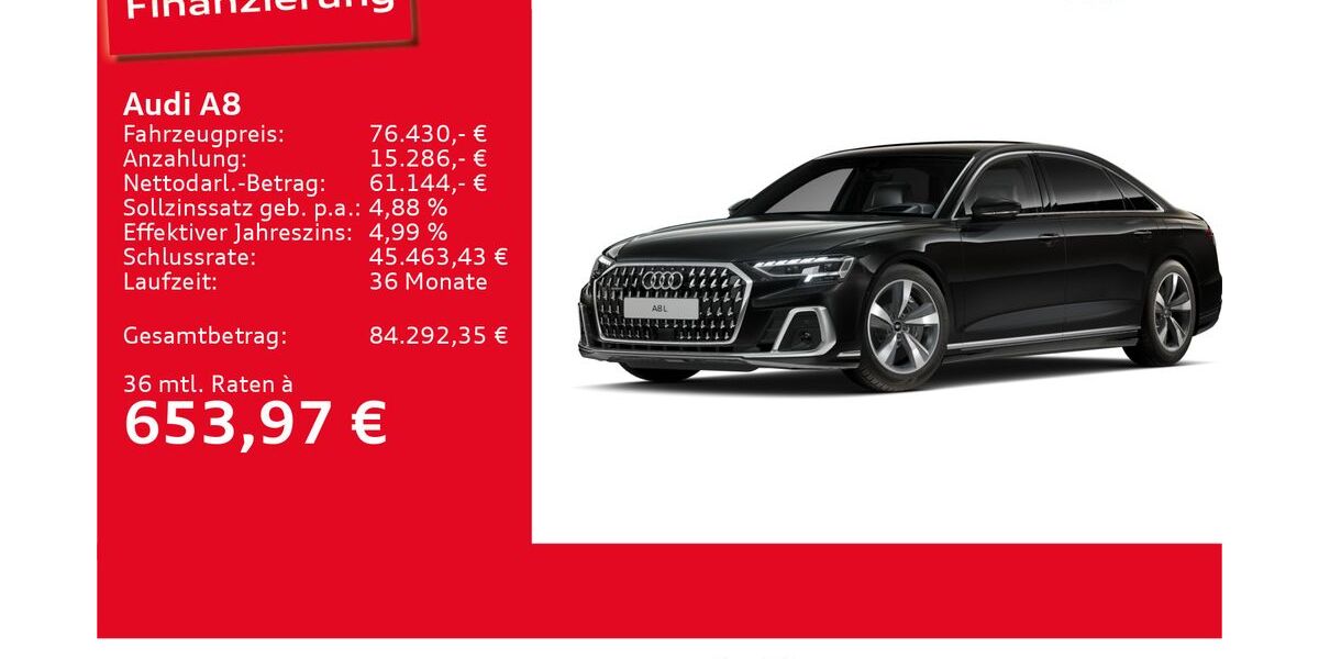 Audi A8 28.646 km 75.860 &euro; Ulm 89073