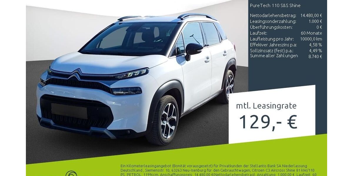 Citroen C3 Aircross 19.360 km 14.480 &euro; Borken 46325