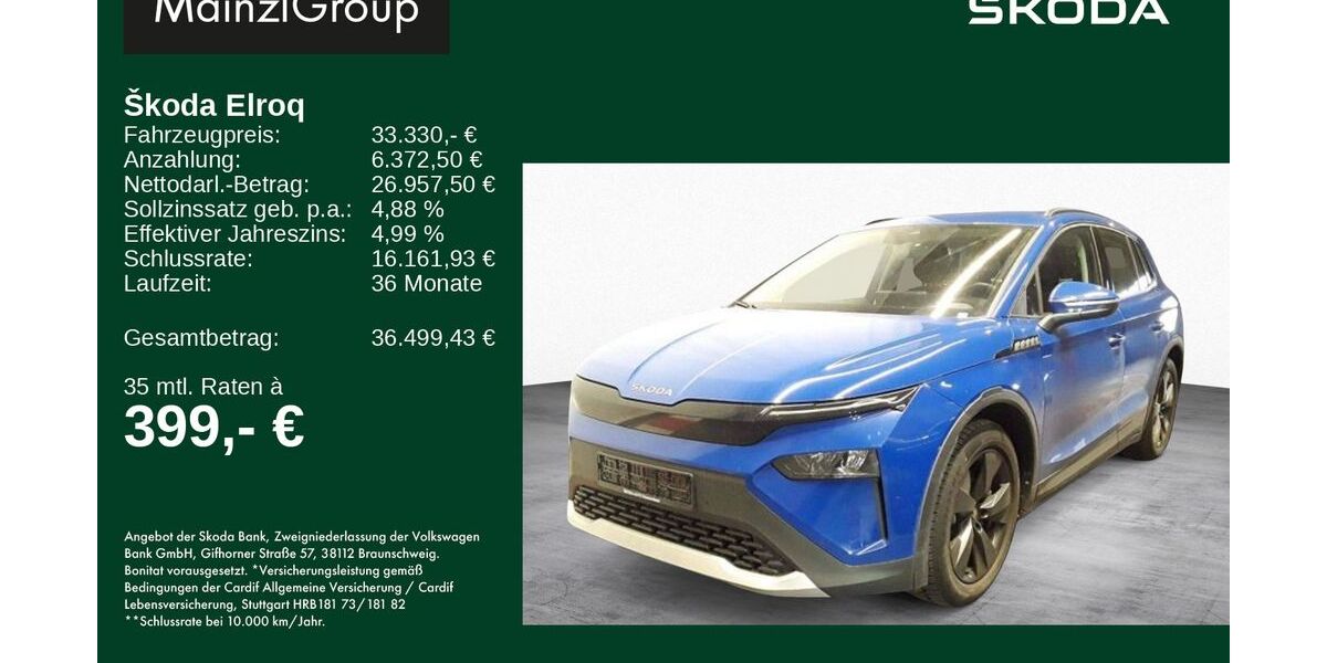 Skoda Elroq 8.600 km 33.330 &euro; Feldkirchen/Westerham 83620