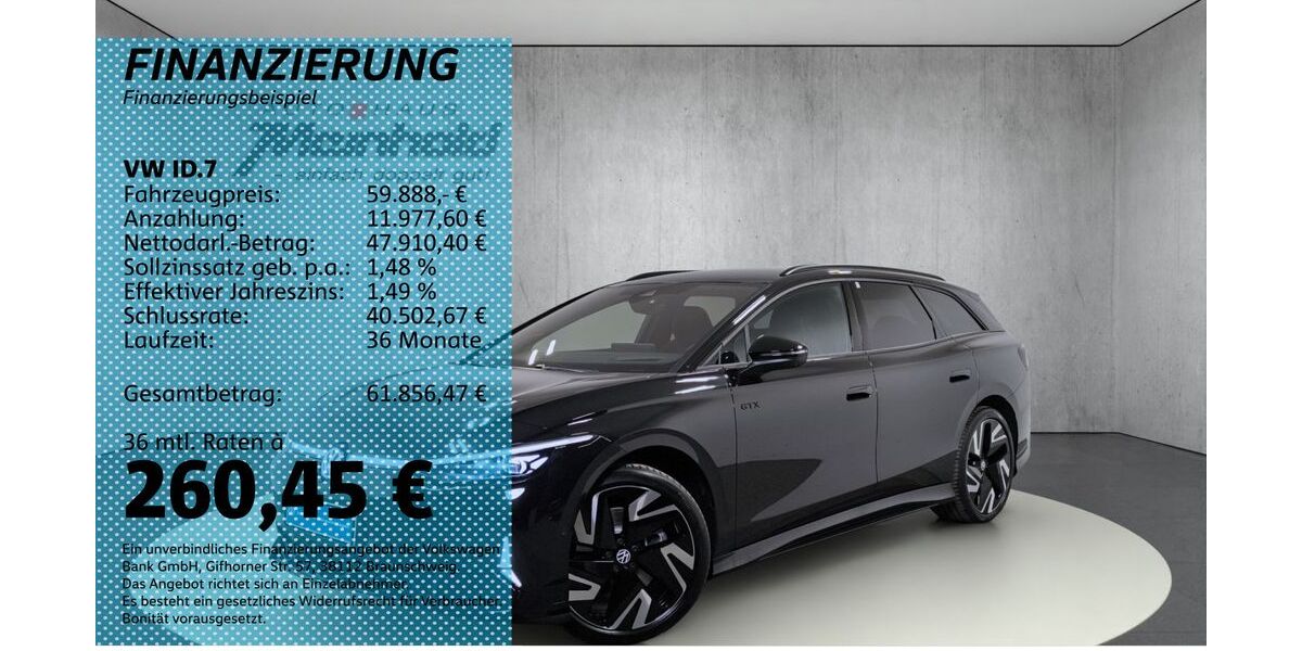 VW ID.7 7.650 km 58.888 &euro; Auerbach/Rebesgrün 08209