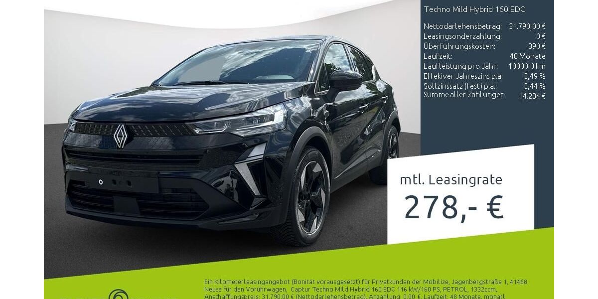 Renault Captur 1.500 km 28.690 &euro; Ahaus 48683