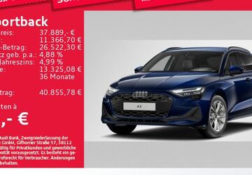 Audi A3 9.304 km 37.889 &euro; Eching 85386