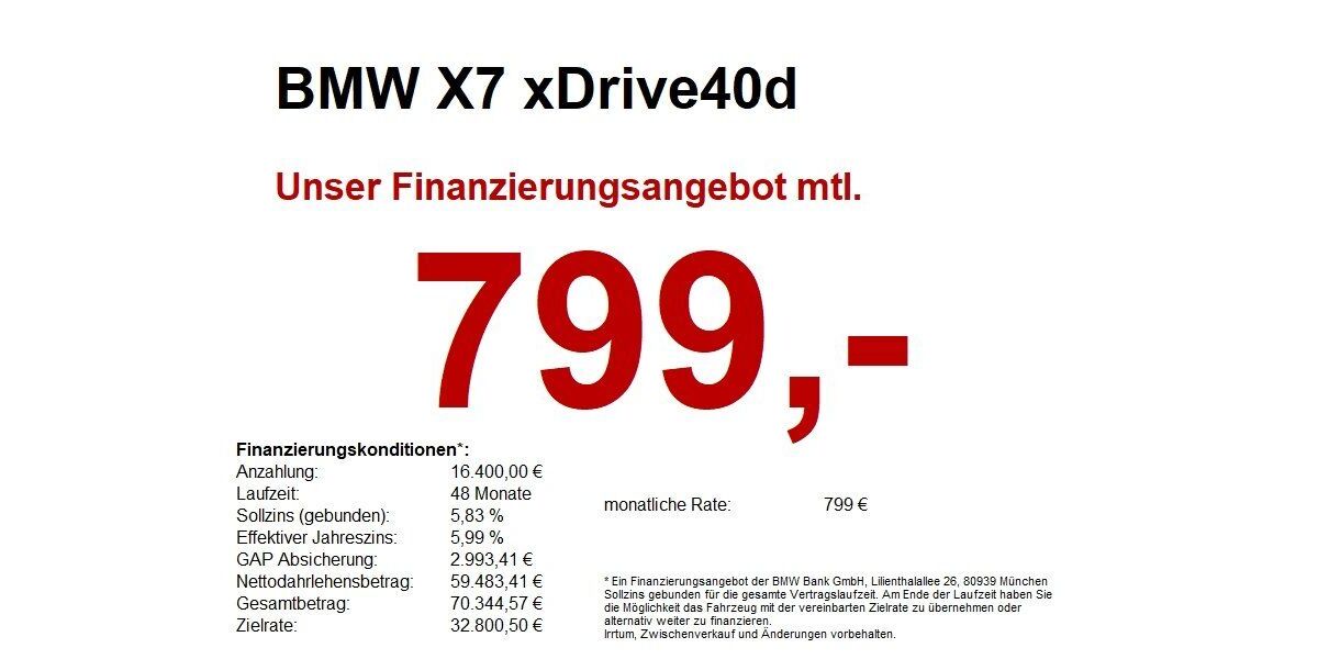 BMW X7 71.900 km 70.890 &euro; Marktsteft 97342