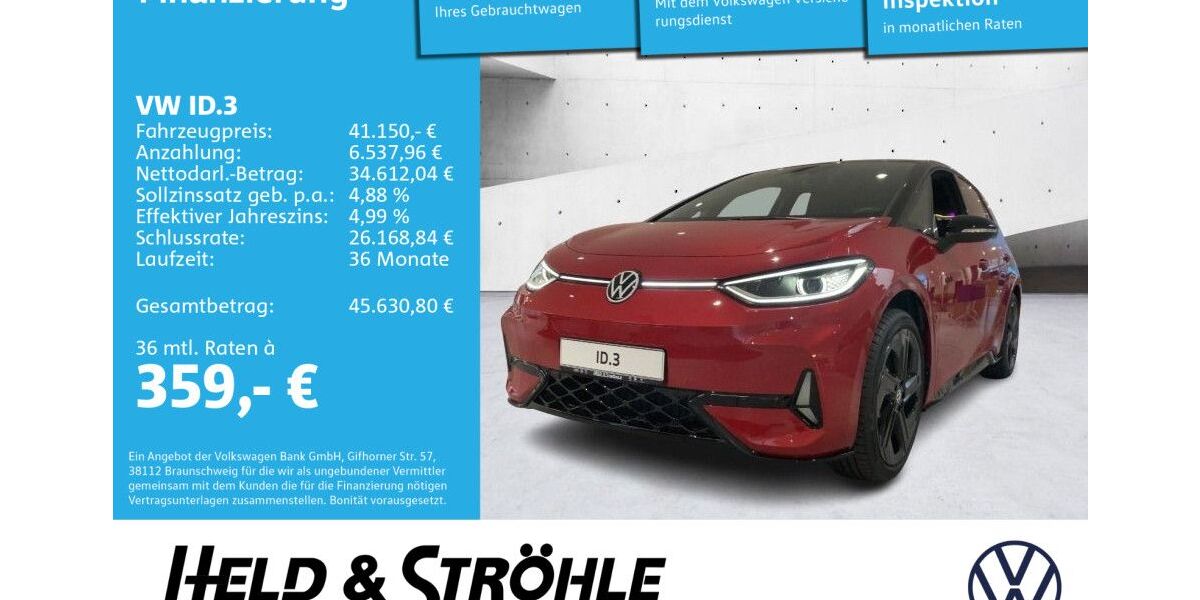 VW ID.3 8.539 km 38.920 &euro; Neu-Ulm 89231