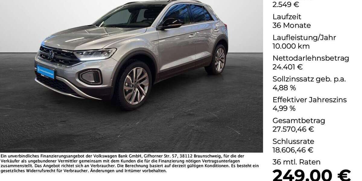 VW T-Roc 6.160 km 26.950 &euro; Osnabrück 49078