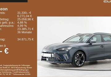 Seat Leon 10.196 km 30.730 &euro; Feldkirchen/Westerham 83620